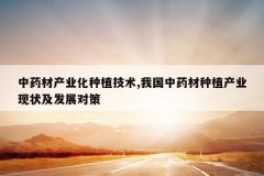 <b>��ҩ�Ĳ�ҵ����ֲ����,�ҹ���ҩ����ֲ��ҵ��״����չ�Բ�</b>