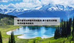 <b>�ĸ�ʡ������ֲ��ҩ�����,�ĸ�ʡ������ֲ��ҩ�����ĵط�</b>