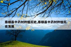 <b>̩˳����ҩ����ֲ��ʷ,̩˳����ҩ����ֲ��ʷ��չ</b>