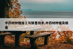 <b>��ҩ����ֲ�ӹ������ۼ���,��ҩ����ֲ������</b>