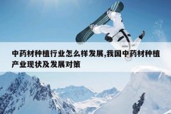 <b>��ҩ����ֲ��ҵ��ô����չ,�ҹ���ҩ����ֲ��ҵ��״����չ�Բ�</b>