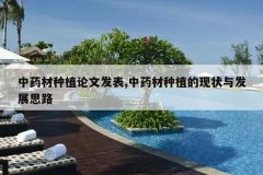 <b>��ҩ����ֲ���ķ���,��ҩ����ֲ����״�뷢չ˼·</b>