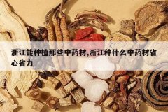 <b>�㽭����ֲ��Щ��ҩ��,�㽭��ʲô��ҩ��ʡ��ʡ��</b>