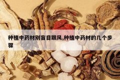 <b>��ֲ��ҩ�ı�äĿ����,��ֲ��ҩ�ĵļ�������</b>
