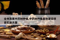 <b>ȫ�ݷ�չ��ҩ����ֲ,��ҩ����ֲ���ؽ�����Ŀʵʩ����</b>